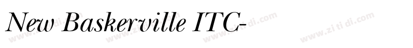 New Baskerville ITC字体转换